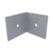 Cobra hoekbeslag 28x35x35 mm voor 30x50mm alu per 20 Stuks in set, incl schroef torx 4x20 (1032)