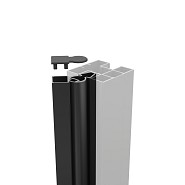 Boston alu variabel hoekprofiel voor paal RAL9005 L-200cm