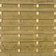 Waxed wood 15-planks Jumboscherm 180x180cm horizontaal/vertikaal