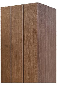 Bangkirai 90x90x3700mm v-groeven P510 Premium FCQ