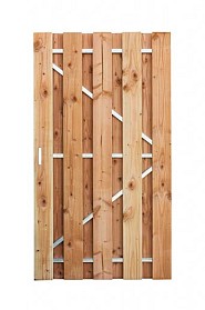 Douglas blank 19-planks Jumboscherm 180x180cm 16 x140 mm  met 4 tussenlatten 18x70mm