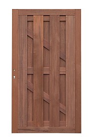 Keruing charmant poort 20 met slot 100x180cm incl. aanslaglat Premium FCQ