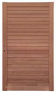 Keruing poort 25 met slot 100x180cm incl. aanslaglat Premium FCQ