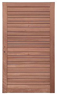 Keruing poort 27 Rhombus variabel 100x180 met slot incl. aanslaglat Premium FCQ