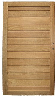 Bangkirai massief poort 22-l met slot 100x180cm links incl. aanslaglat Premium FCQ