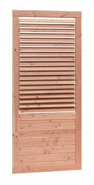 Shutterscherm douglas, 89 x 224 cm, kleurloos geïmpregneerd.