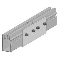 Koppelstuk t.b.v. balk hoog 40x75 mm