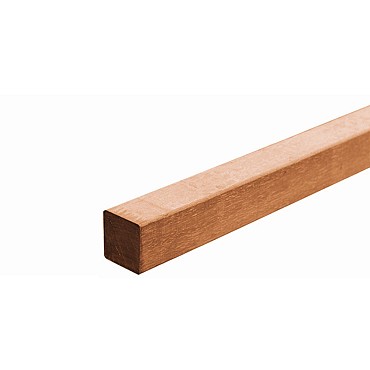 Hardhout Angelim 68x68x1000mm 4 zijdig glad