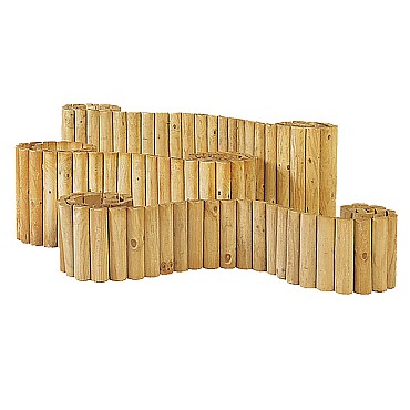 Rolborder Ø 5 x 30 x 250 cm, groen geïmpregneerd.