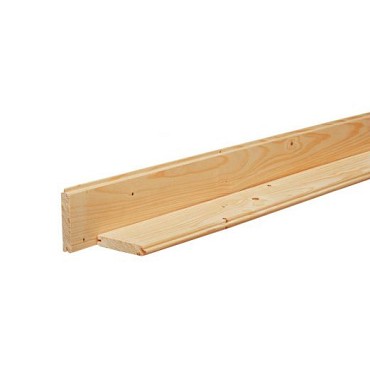 Scandinavisch vuren geschaafd dakbeschot 1,6 x 10 x 420 cm, groen geïmpregneerd.