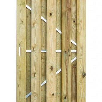 Geimpregneerde Jumbo deur met stalen frame. 100x180cm  incl. cilinderslot RVS (eigen productie)