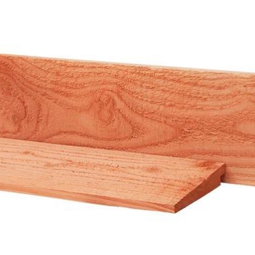 Douglas Zweeds rabat 1 zijde geschaafd. 1 zijde fijnbezaagd 1.1-2.7x19.5x400 cm onbehandeld
