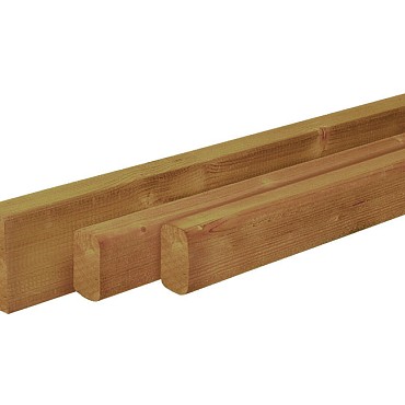 Douglas geschaafde balk 4,5x7 cm groen geïmpregneerd