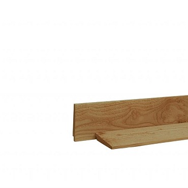 Douglas Zweeds rabat 1,1-2,7x19,5 cm, één zijde geschaafd, één zijde ruw, groen geïmpregneerd