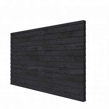 Douglas wandpakket t.b.v. dubbelzijdige wand Comfort/DHZ 278,5x224 cm, zwart geïmpregneerd.