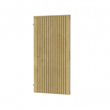 Tuindeur verticaal Elan 100 Excellent op verstelbaar stalen frame, 99 x 190 cm, groen geïmpregneerd.