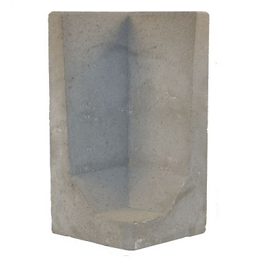 L-hoekelement Grijs 100x40x40cm