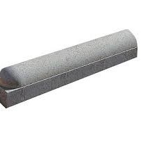 Stootband 1 zijde rond 20x18x100 voet 8cm grijs
