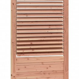 Shutterscherm douglas, 89 x 224 cm, kleurloos geïmpregneerd.