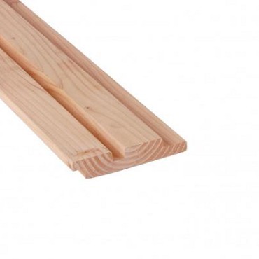 Douglas geschaafd rhombusprofiel 2,7x14,5x300 cm, onbehandeld.