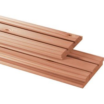 Douglas geschaafd triple profiel 2.1x14 cm onbehandeld