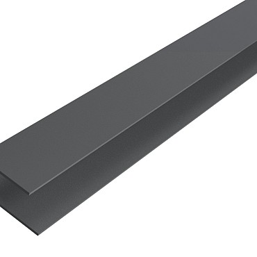 Alu WEO Essential Gardenwall F-profiel Dark Grey 35x45mm L-300 cm RAL7022