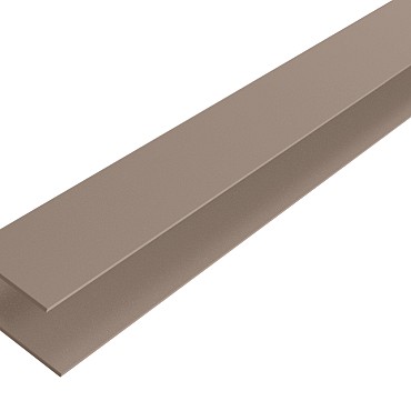 Alu WEO Essential Gardenwall F-profiel Light Grey 35x45mm L-300 cm RAL7006