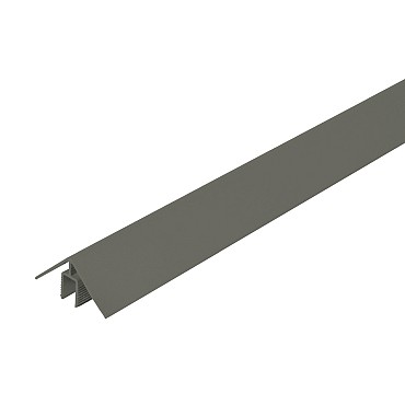 WEO alu Klikprofiel 50x50mm L-300cm Dark Grey RAL7022