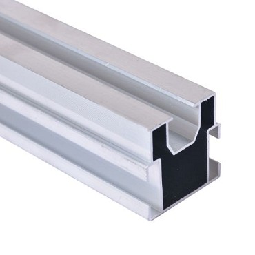 Aluminium balk met dubbele kamer 2200x40x40 mm