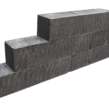 Blockstone Small 12x12x60 cm Black