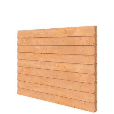 Douglas wandpakket t.b.v. dubbelzijdige wand kapschuur Comfort 229x162 cm, onbehandeld.