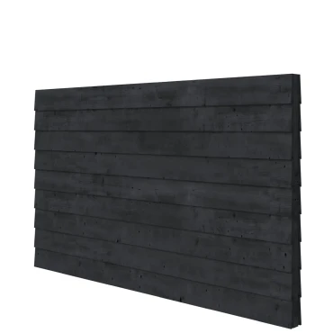 Douglas wandpakket t.b.v. dubbelzijdige wand kapschuur Comfort 278,5x162 cm, zwart geïmpregneerd.