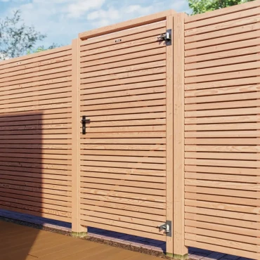 Douglas blank Elan tuindeur 100x180cm horizontaal op verstelbaar stalen frame