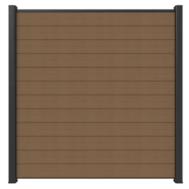 Newtechwood co-extrusie composiet scherm, 180x180 cm, teak.