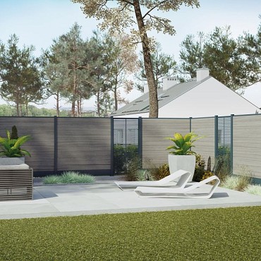 Boston Decopaneel Paxos verticaal 88x182cm dikte 2 mm RAL7016 (1009)