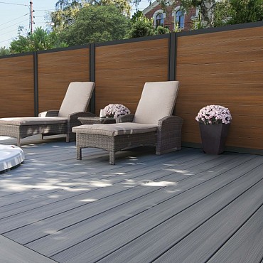 WPC Premium fence board Teak  21x160mm (wb 150mm) L-178cm