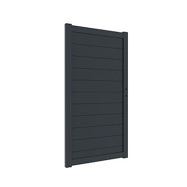 Boston alu poort 98x183cm RAL7016