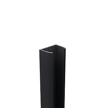 Boston Wand hoekprofiel L-190cm RAL9005