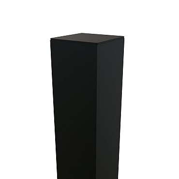 Boston Alu poortpaal 90x90mm hol L-275cm dikte 4 mm RAL9005