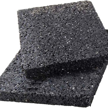 Rubberen onderlegger 90x90mm dikte 8mm 24 stuks per set