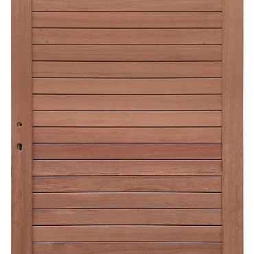 Keruing poort 25 met slot 100x180cm incl. aanslaglat Premium FCQ