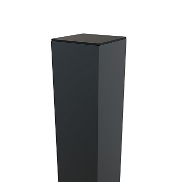 Boston Alu poortpaal 90x90mm hol L-275cm dikte 4 mm RAL7016