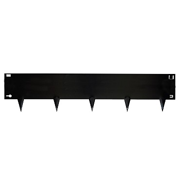 WS Stalen Borderrand Flexibel Zwart 24x106 cm