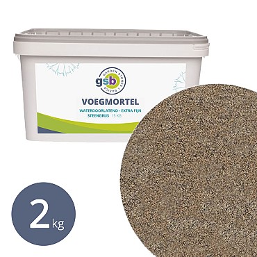 GSB Voegmortel fijn 2 kg - Steengrijs
