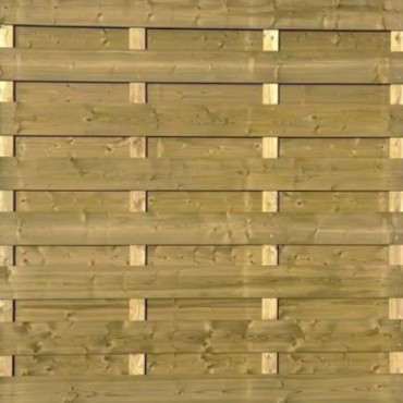 Waxed wood 15-planks Jumboscherm 180x180cm horizontaal/vertikaal