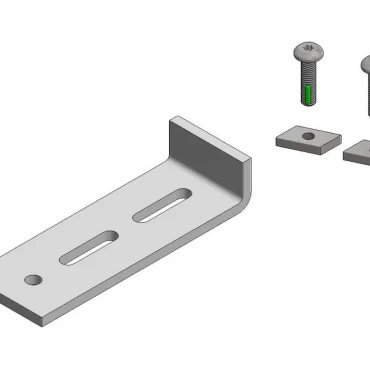 Tegelstop inclusief 2 bouten + 2 moeren, 10 st./doos