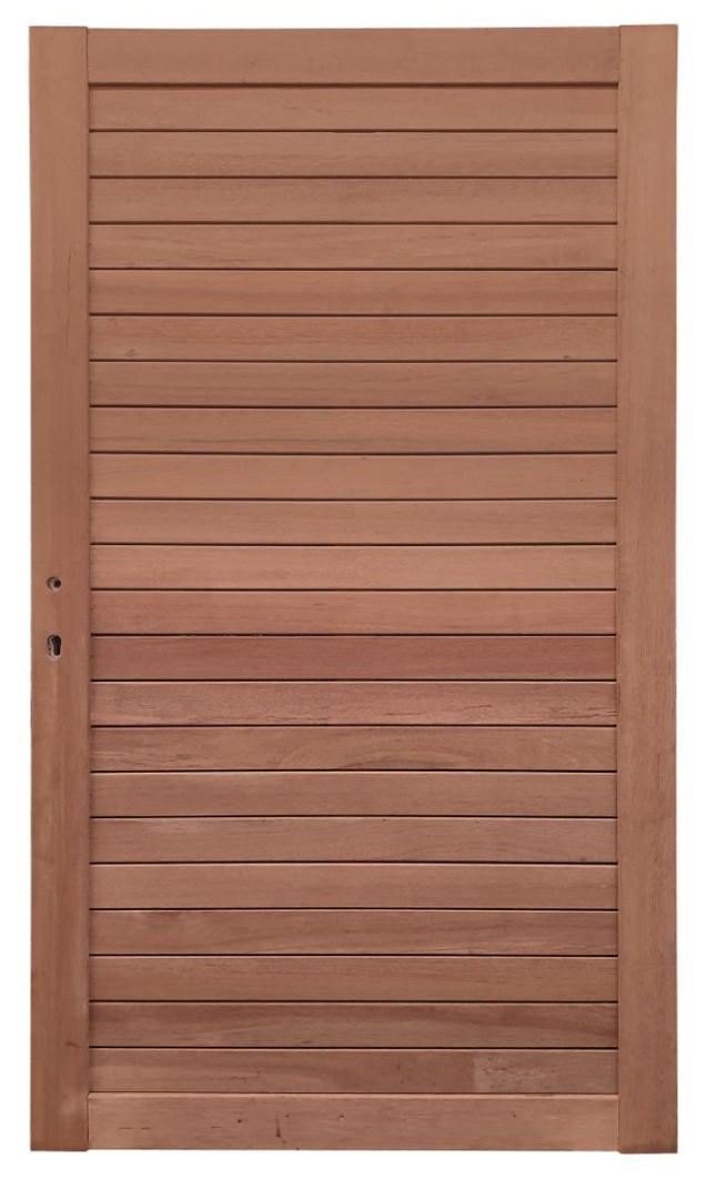 Keruing poort 25 met slot 100x180cm incl. aanslaglat Premium FCQ