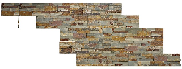 Fixwall Multicolor Slate 5 Laags 15x60 cm
