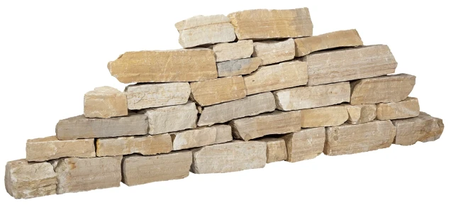 Stapelblokken Bourgogne geel 10-15 cm