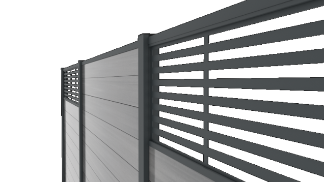 Boston Decopaneel Paxos horizontaal 45x175 cm dikte 2 mm RAL7016 (1008)